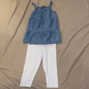 Blue Jean tank with capris